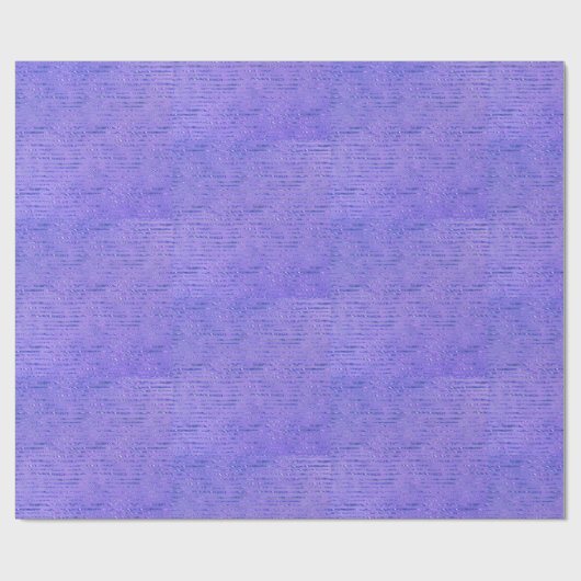 Paars Glitter Ribbon Design Cadeaupapier (Vlak)