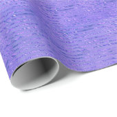 Paars Glitter Ribbon Design Cadeaupapier (Rol Hoek)