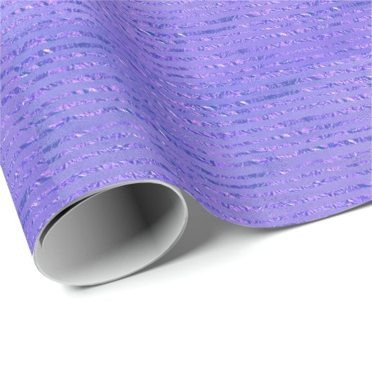 Paars Glitter Ribbon Design Cadeaupapier (Rol Hoek)