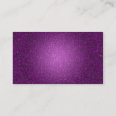 Paars Glitter Sequin Disco Glitz Visitekaartje (Achterkant)
