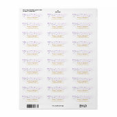 Paars Glitter Sparkle Confetti Stippen Moderne Etiket (Full Sheet)