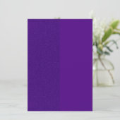 Paars Glitter Zijpaneel Uitnodiging – Personalisee (Staand voorkant)