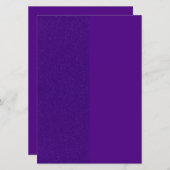 Paars Glitter Zijpaneel Uitnodiging – Personalisee (Voorkant / Achterkant)