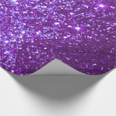 Paars glitterpapier cadeaupapier (Hoek)