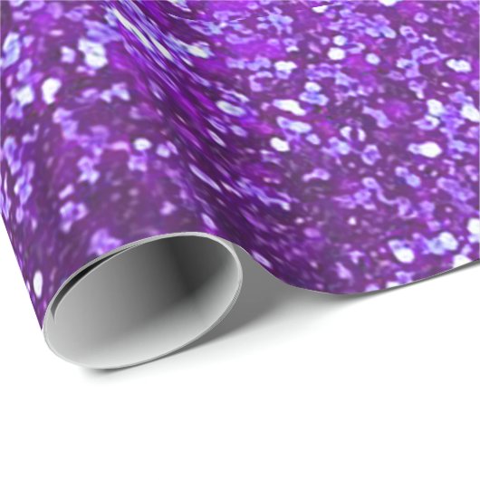 Paars glitterpapier cadeaupapier (Rol Hoek)