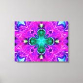 Paars gloeien Abstract Canvas Afdruk (Voorkant)