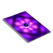 Paars gloeiend atoom notitieboek (Rechterzijde)