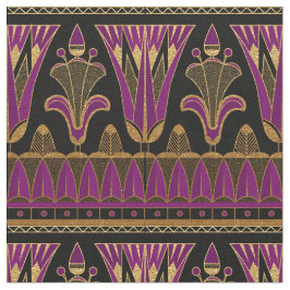 Paars Gold en zwart art Deco Stof