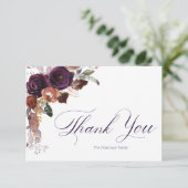 Paars Gold Floral - Speciaal bedankt (Staand voorkant)