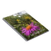 Paars Gold Flower Inspirerend Hope Quote Notitieboek (Rechterzijde)