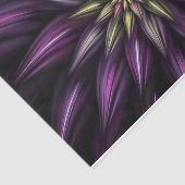 Paars Gold Fractal Flower Paper Tissuepapier (Detail)