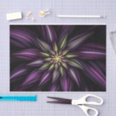 Paars Gold Fractal Flower Paper Tissuepapier (Craft)