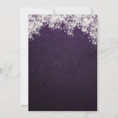 Paars Gold Glitter Magical Unicorns Baby shower Kaart (Achterkant)