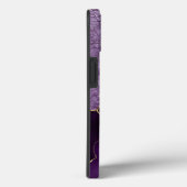 Paars Gold Waterverf Agate op maat Case-Mate iPhone Case (Achterkant / Rechts)