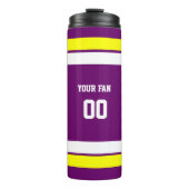 Paars Gold White Team Thermosbeker (Voorkant)