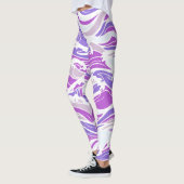 Paars Golfpatroon Leggings (Links)