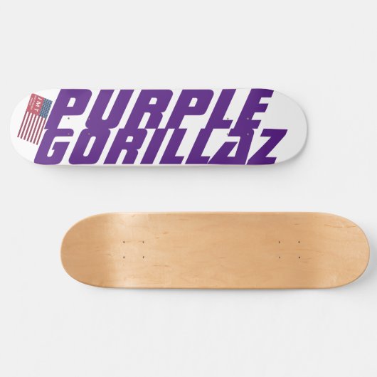 PAARS GORILLAZ-skateboard Persoonlijk Skateboard (Horizontaal)