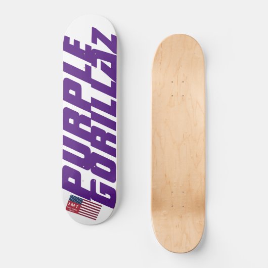 PAARS GORILLAZ-skateboard Persoonlijk Skateboard (Voorkant)
