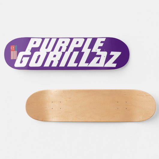 PAARS GORILLAZ-skateboard Persoonlijk Skateboard (Horizontaal)