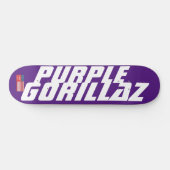 PAARS GORILLAZ-skateboard Persoonlijk Skateboard (Horizontaal)