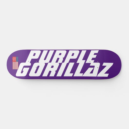 PAARS GORILLAZ-skateboard Persoonlijk Skateboard (Horizontaal)
