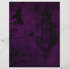 Paars-Gothic Crows-scrapbook