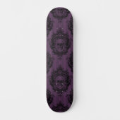 Paars gothic Dark Digital Pattern Persoonlijk Skateboard (Voorkant)