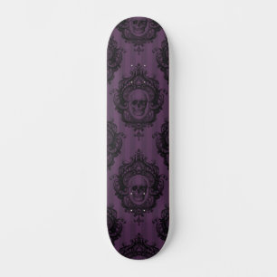 Paars gothic Dark Digital Pattern Persoonlijk Skateboard