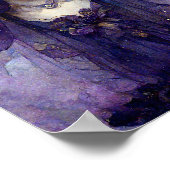 Paars Gothic Fairy Fantasy Art Poster (Hoek)