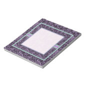 Paars Gothic Grunge Elegant Notitieblok (Linkerzijde)