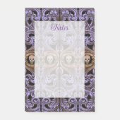 Paars Gotisch Ornament Met Schedel Post-it® Notes (Voorkant)