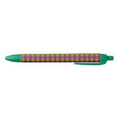Paars & Goud Diamant Glitter Zwarte Inkt Pen (Bodem)