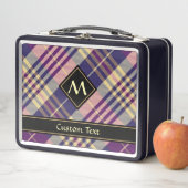 Paars, goud en blauw Tartan (In situ)