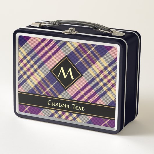 Paars, goud en blauw Tartan (Voorkant)