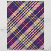 Paars, goud en blauw Tartan (Achterkant)