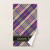 Paars, goud en blauw Tartan Bad Handdoek (Handdoek)