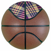 Paars, goud en blauw Tartan Basketbal (Rechts)