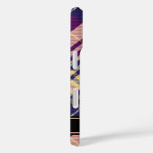 Paars, goud en blauw Tartan Case-Mate iPhone Case (Achterkant / Rechts)