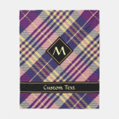 Paars, goud en blauw Tartan Fleece Deken (Voorkant)