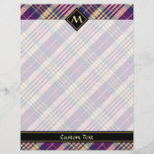 Paars, goud en blauw Tartan Flyer (Achterkant)