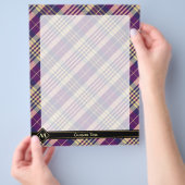 Paars, goud en blauw Tartan Flyer (Hand)