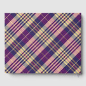 Paars, goud en blauw Tartan Gastenboek (Achterkant)