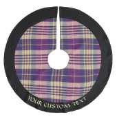 Paars, goud en blauw Tartan Kerstboom Rok (Voorkant)