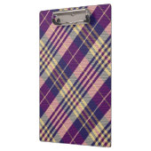 Paars, goud en blauw Tartan Klembord (Links)