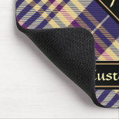 Paars, goud en blauw Tartan Muismat (Hoek)