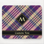 Paars, goud en blauw Tartan Muismat (Voorkant)