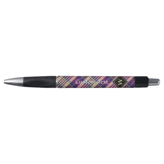Paars, goud en blauw Tartan Pen (Voorkant)