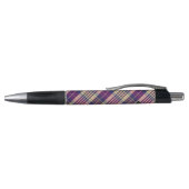 Paars, goud en blauw Tartan Pen (Bovenkant)