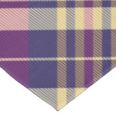 Paars, goud en blauw Tartan Tafelkleed (Gekanteld)
