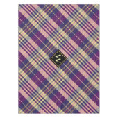 Paars, goud en blauw Tartan Tafelkleed (Voorkant)
